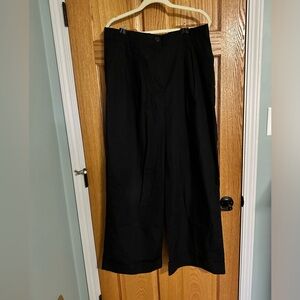Abercrombie Poplin Tailored Wide-leg Pant, size Large, New With Tags